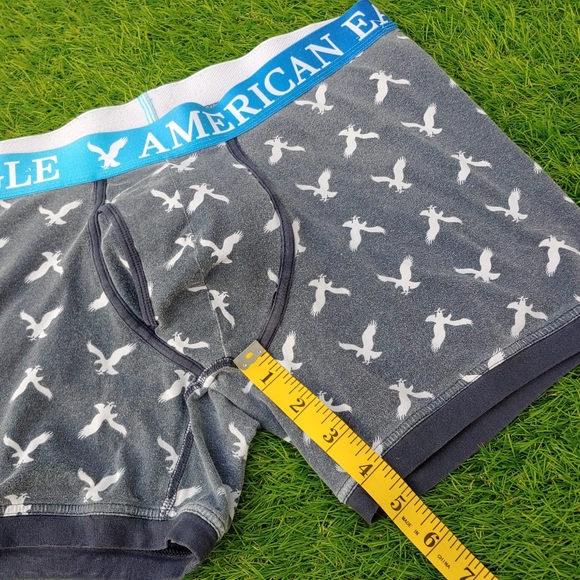 Excellent Used Condition Men's AMERICAN EAGLE blue logo boxer briefs size XL. - Picture 7 of 9
